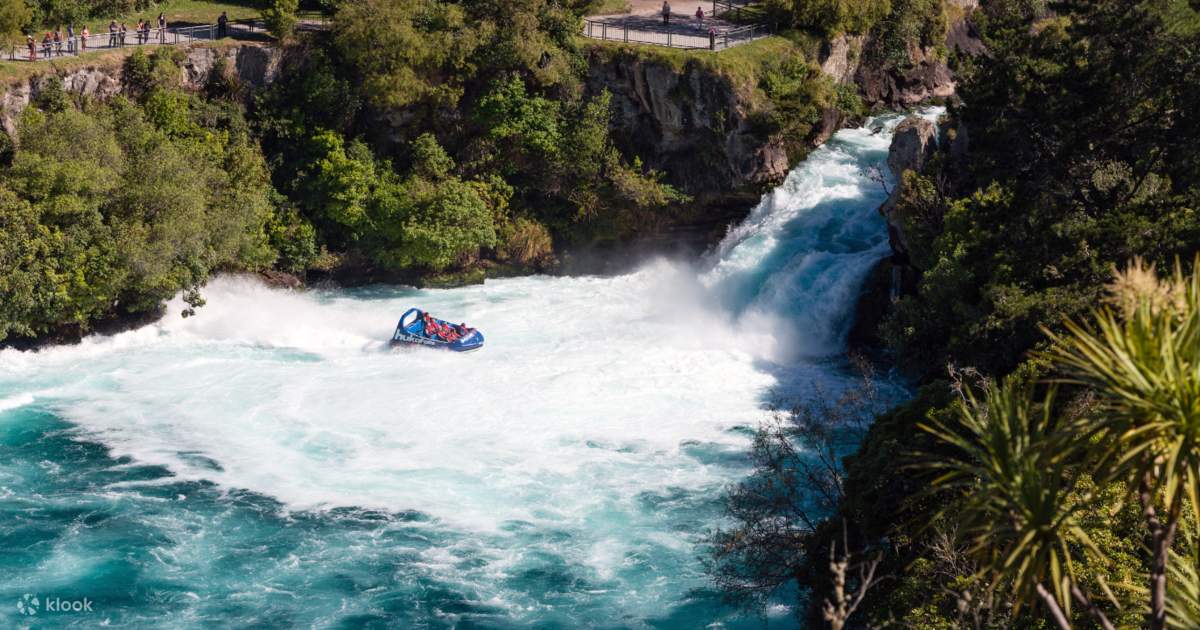 Huka Falls Jet Boat Ride in Taupo Klook Singapore